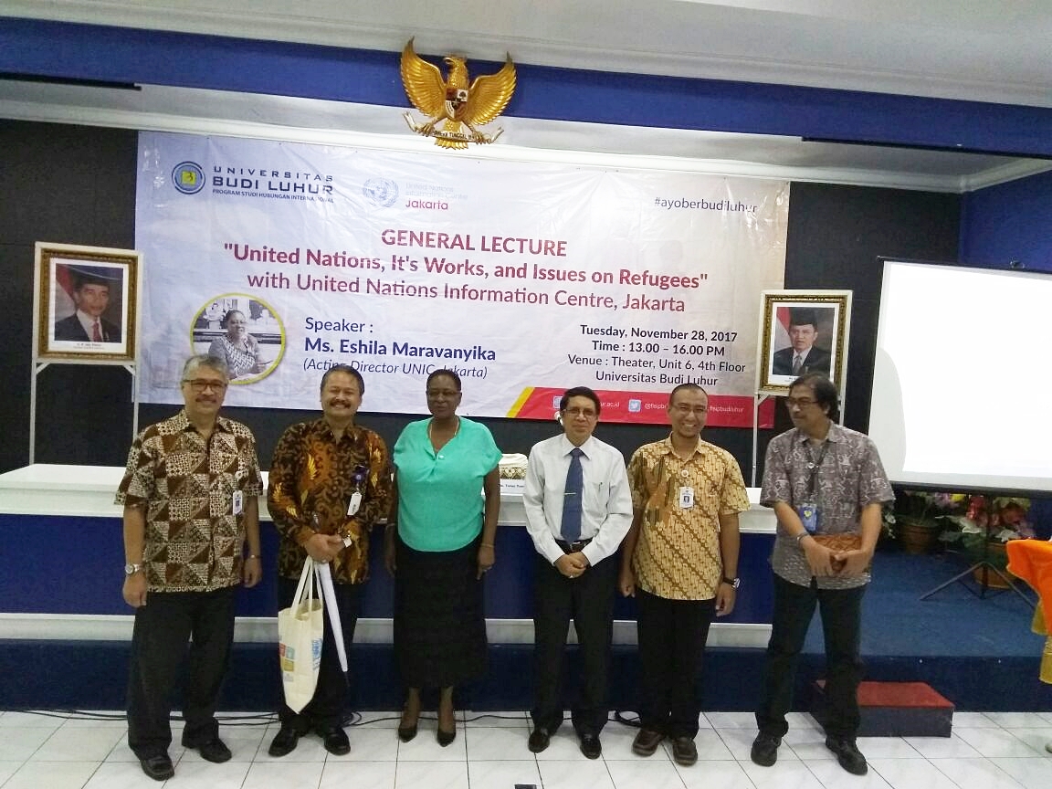 [:ID]General Lecture dari Direktur UNIC, Jakarta “United Nations, It’s Works, and Issues on Refugees” (28/11/17)[:]